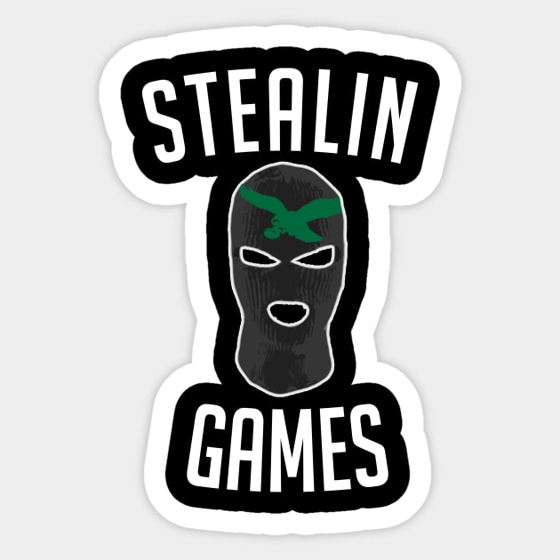 Stealin' games. Sticker by Philly Drinkers